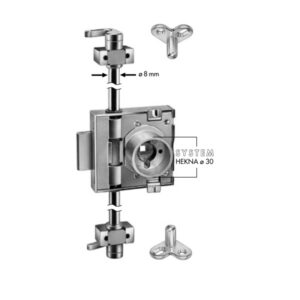 Drehstangenschloss Hekna 3080 Hülse 30 mm 387 – Bild 1