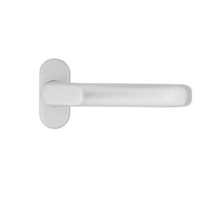 Metalltürdrücker Hermo 490 mm  -  weiss 8 mm Vierkant – Bild 1