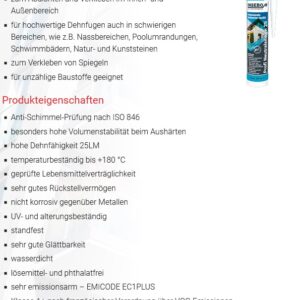Profi Neutralsilikon 25 300 ml Insebo - bahama beige – Bild 2