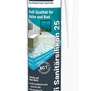 Profi Sanitärsilikon 25 Insebo  - Stahlgrau 300 ml – Bild 1