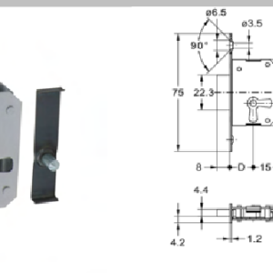 Einsteckschlösser Junie 663 mit - 15 - 50 mm Dorn – Bild 1
