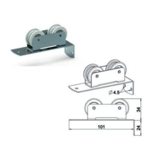 Kettenleitrolle mit Winkel  - 3 Loch G258 – Bild 1