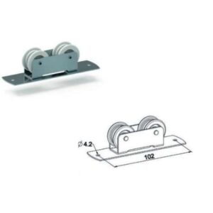 Kettenleitrolle - Flach verzinkt – Bild 1