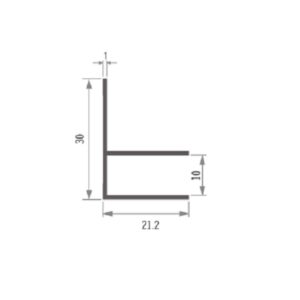 F-Profil zu Rollladenkastendeckel Revileo – Bild 1