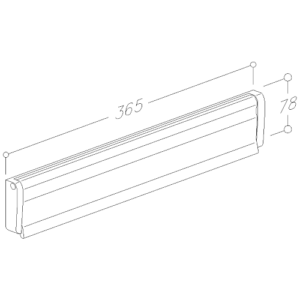 Normbau Briefeinwurf ohne Namensschild - EV 1  silber 365 mm Nr. 3230 – Bild 1