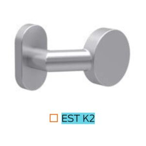 Normbau Metalltürknopf feststehend V2A Normbau FS2/77 - gekröpft flacher Knopf – Bild 1