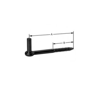 Pollmann Einschraubkloben schwarz - Länge 160mm schwarz 13mm – Bild 1