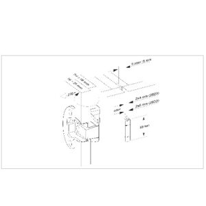 Prämeta Außenachsband 15 mm Türaufschlag z. schrauben - ohne Topf – Bild 2