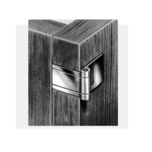 Präemeta Möbelscharnier 580-19 - ohne Stift vernickelt ( Abverkauf ) – Bild 2