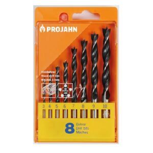 Projahn Holzspiralbohrer Set8 Stk. Kunstoff Kasette - 3-10 mm VE 1 8 teilig – Bild 1