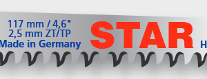 Stichsägeblatt - Holz, Zahnteilung 2,5 mm, Schnittlänge 91 mm - HC 123 VE 5 Stück – Bild 1