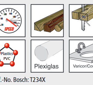 Stichsägeblatt - Holz, Zahnteilung 2,5 mm, Schnittlänge 91 mm - HC 123 VE 5 Stück – Bild 2