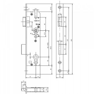 KFV Rohrrahmenschloss KFV 28 PZW 92 mm - 26, 30 und 35 mm Dorn, auch 5 mm vorstehend – Bild 2