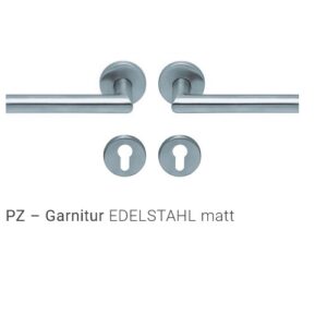 Scoop Drückergrt. Slidebloc® light 3.1 Form 1106 RG PZ - PZ Edelstahl matt  rund 38 - 42 mm – Bild 1