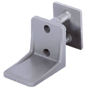 Selve Anschlagwinkel mit eindrückbarer Rückenplatte - grau – Bild 1