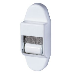 Selve Gurtführung Minirolle und Kappe braun mit Bürste - für 14 mm Gurt – Bild 1