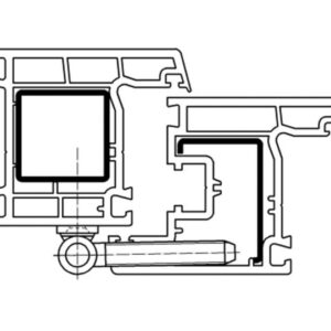 Simonswerk Fensterband zum Aufschrauben weiß K3273 WF  - 3 teilig – Bild 2