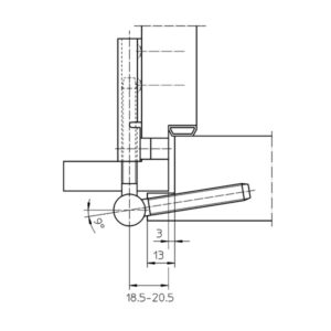 Simonswerk Flügelteil V 0020 2 teilig – Bild 3