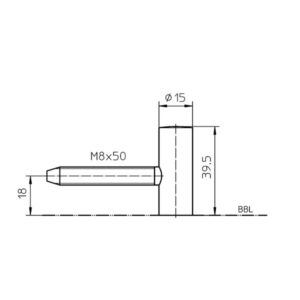 Simonswerk Flügelteil V 0020 2 teilig – Bild 2