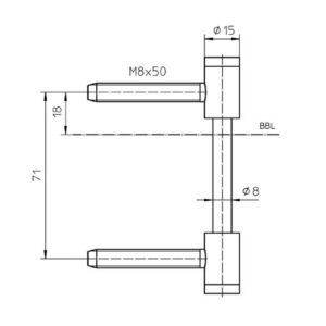 Simonswerk Flügelteil Variant V0026WF für Holzzargen – Bild 2