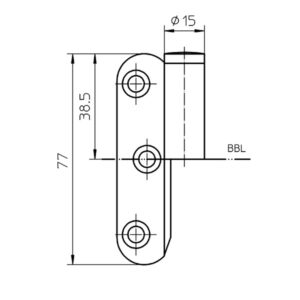 Simonswerk Flügelteile gefalzt 2 teilig V0030 Simonswerk – Bild 2