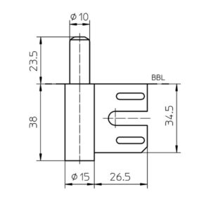 Simonswerk Rahmenteile V 8100 WF für Stahlzargen – Bild 2