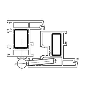 Simonswerk Aufschraubband K3172 weiss 2 teilig - Flügelteil zum einbohren – Bild 2