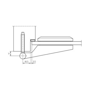 Simonswerk Rahmenteil VG 4400 UB verzinkt  - für Ganzglastüren – Bild 3