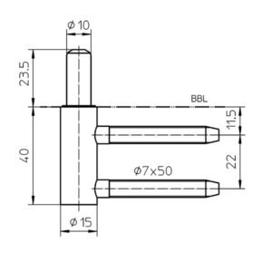 Simonswerk Rahmenteil Variant V 3400 WF  - für Holzfuttertüren – Bild 2