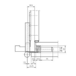 Simonswerk Rahmenteil Variant V 4700 WF vernickelt – Bild 3
