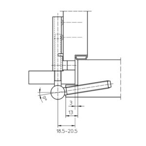 Simonswerk steigende Bänder 2 teiligvernickelt - V5450 Din Richtung beachten – Bild 3