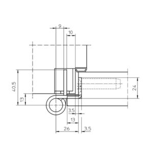 Simonswerk Objektbänder VX 7939/160 Edelstahl matt - für gefalzte Türen – Bild 3