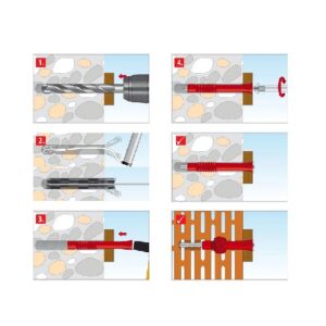 Rahmendübel constructor Tox - 10 x160 mm incl. Schraube – Bild 2