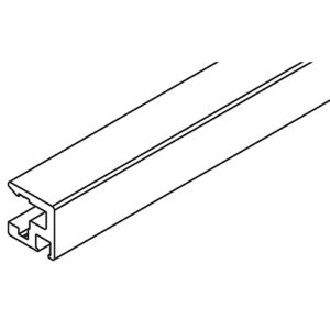 Glas-Rahmenprofil Hawa Regal C 25, oben/seitlich, Alu eloxiert, L= 2500 mm - Hawa Regal – Bild 1