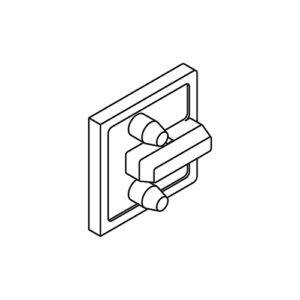 Abdeckkappe Hawa Regal C 25, Kunststoff, grau - Hawa Regal – Bild 1