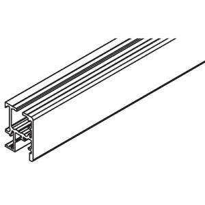 Einfachlaufund führungschiene Hawa Regal B 25 X, Alu eloxiert, L= 6000 mm - Hawa Regal – Bild 1