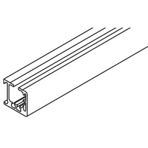Laufschiene Hawa Regal B 25, zum Aufclipsen, Alu eloxiert,nach Mass - Hawa Regal – Bild 1