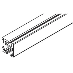 Einfachlaufschiene Hawa Regal C 26, zum Aufclipsen, Alu eloxiert, L= 6000 mm - Hawa Regal – Bild 1