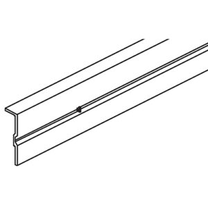 Einfachlaufschiene Hawa Clipo 10/15, Alu, zum Verstemmen od. Kleben, L= 3500 mm - Hawa Clipo – Bild 1