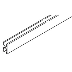 Glasfixierungsprofil Hawa Clipo 35 GPK/GPPK, Alu eloxiert, L= 2500 mm - Hawa Clipo – Bild 1