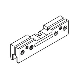 Klemmschuh Hawa Clipo/Porta, Aluminium, Glasdicke 6-8 mm - Hawa Clipo – Bild 1