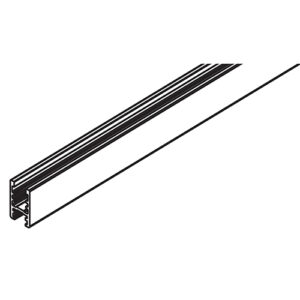 Glasfixierungsprofil Hawa Clipo 16, Aluminium, eloxiert, zum Kleben, L= 3500 mm - Hawa Clipo – Bild 1