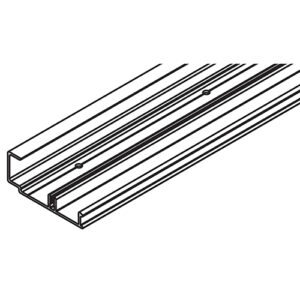 Doppellaufschiene Hawa Frontino 20, Alu, eloxiert, Zuschnitt nach Mass - Hawa Frontino – Bild 1