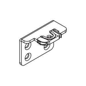 Laufwerkwinkel Hawa Clipo 16 H IS/FS, Stahl, verzinkt - Hawa Clipo – Bild 1