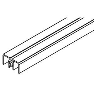 Doppelführungschiene Hawa Frontino 40, Alu eloxiert, gelocht, L= 1060 mm - Hawa Frontino – Bild 1