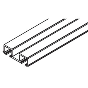 Doppellaufschiene Hawa Clipo 26/36, zum Schrauben, Alu eloxiert, L= 6000 mm - Hawa Clipo – Bild 1