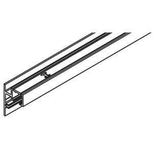 Laufschiene mit Blende Hawa Clipo 26/36, Alu eloxiert, zum Aufschrauben,nach Mas - Hawa Clipo – Bild 1