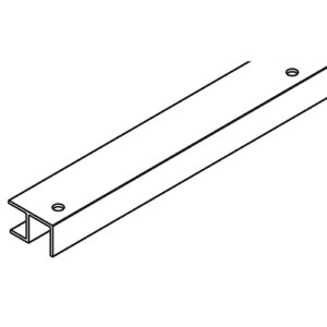 Doppelführungsschiene Hawa Frontino 20, Aluminium eloxiert, L= 1175 mm - Hawa Frontino – Bild 1