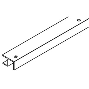 Doppelführungsschiene Hawa Frontino 20, Aluminium eloxiert, L= 1925 mm - Hawa Frontino – Bild 1