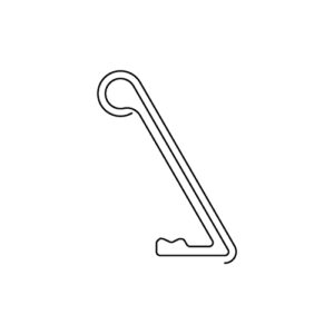 Blende Hawa Frontino 20, Alu, eloxiert, L= 498 mm - Hawa Frontino – Bild 1